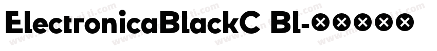 ElectronicaBlackC Bl字体转换